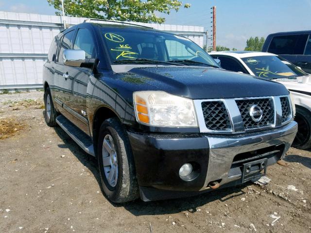 5N1AA08C57N700010 - 2007 NISSAN ARMADA SE BLACK photo 1