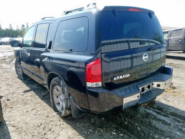 5N1AA08C57N700010 - 2007 NISSAN ARMADA SE BLACK photo 3