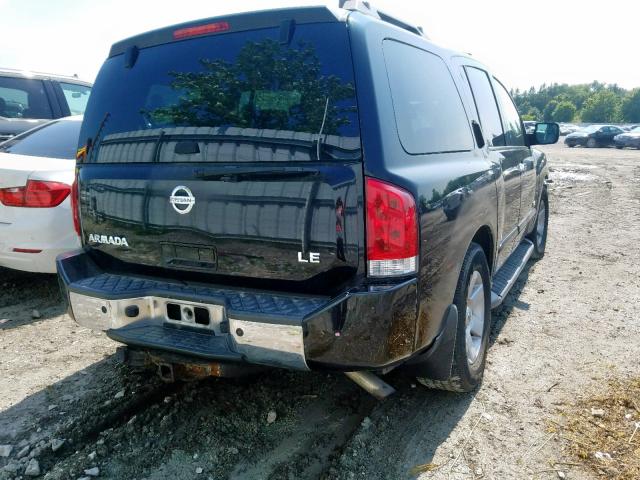 5N1AA08C57N700010 - 2007 NISSAN ARMADA SE BLACK photo 4