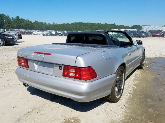 WDBFA68F6XF185129 - 1999 MERCEDES-BENZ SL 500 SILVER photo 4