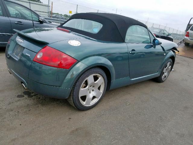 TRUUT28N811032457 - 2001 AUDI TT QUATTRO GREEN photo 4