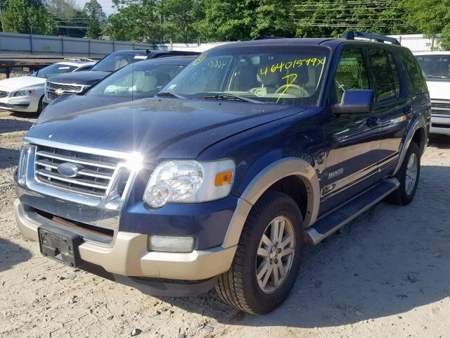 1FMEU74E17UB86266 - 2007 FORD EXPLORER E BLUE photo 2