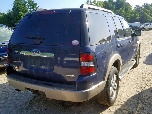 1FMEU74E17UB86266 - 2007 FORD EXPLORER E BLUE photo 4