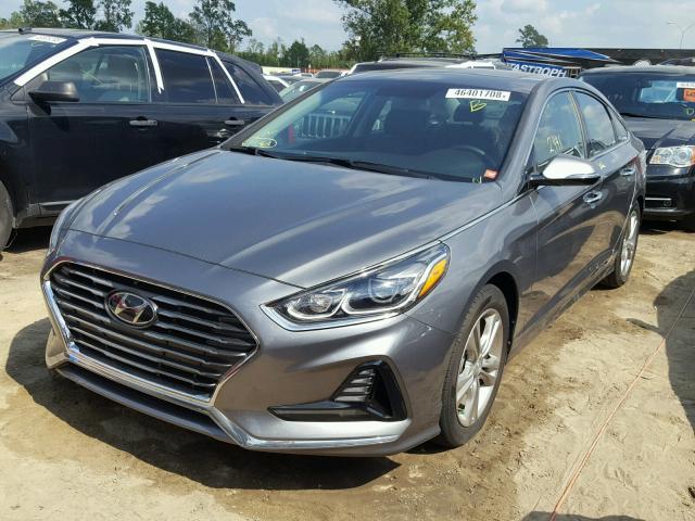 5NPE34AF4JH685244 - 2018 HYUNDAI SONATA SPO GRAY photo 2