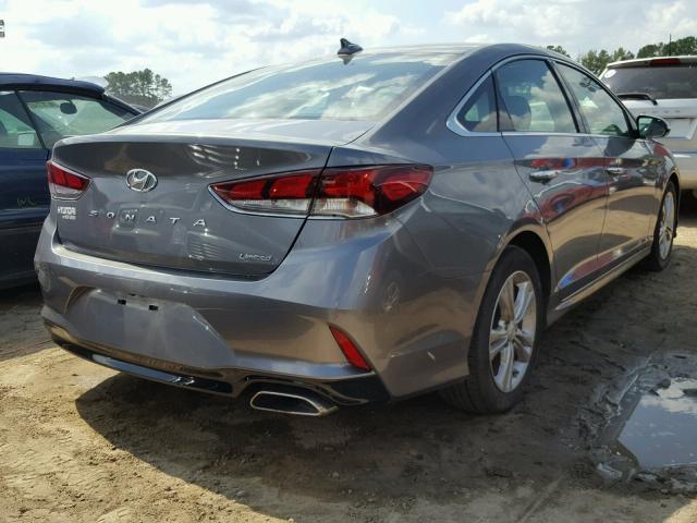 5NPE34AF4JH685244 - 2018 HYUNDAI SONATA SPO GRAY photo 4