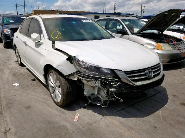 1HGCR2F88DA231080 - 2013 HONDA ACCORD EXL WHITE photo 1