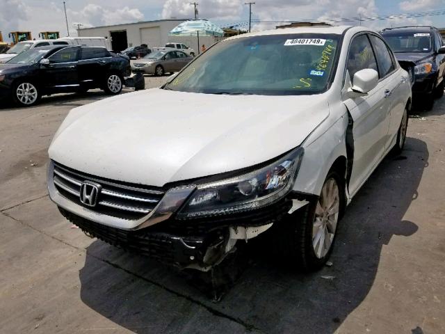 1HGCR2F88DA231080 - 2013 HONDA ACCORD EXL WHITE photo 2