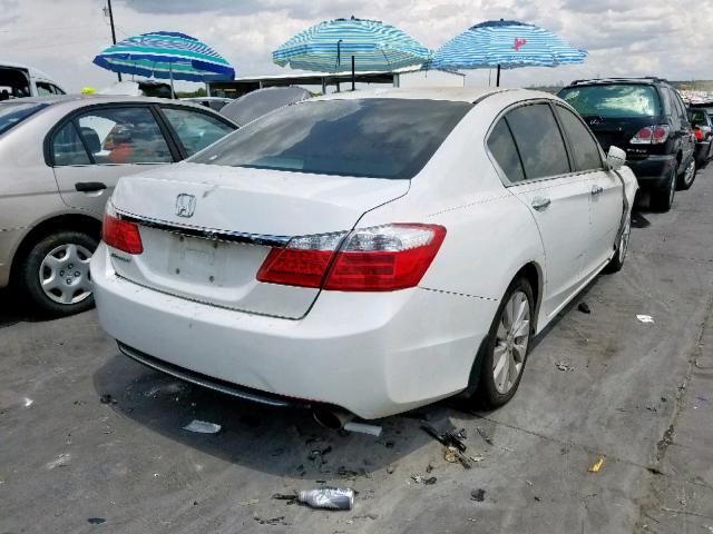 1HGCR2F88DA231080 - 2013 HONDA ACCORD EXL WHITE photo 4