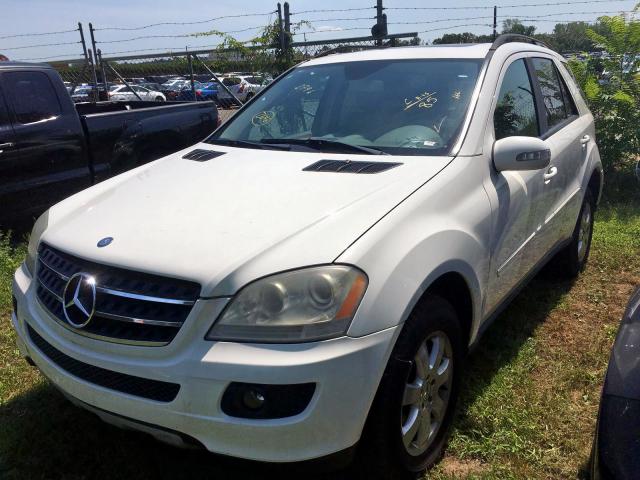 4JGBB22E67A276738 - 2007 MERCEDES-BENZ ML 320 CDI WHITE photo 2