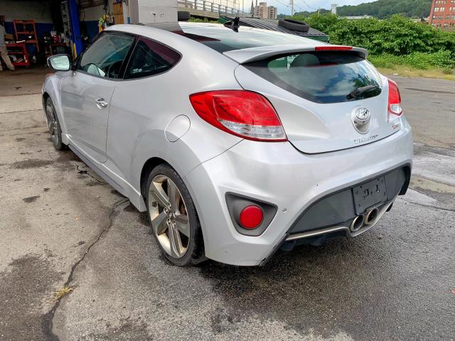 KMHTC6AE0DU110171 - 2013 HYUNDAI VELOSTER T SILVER photo 4