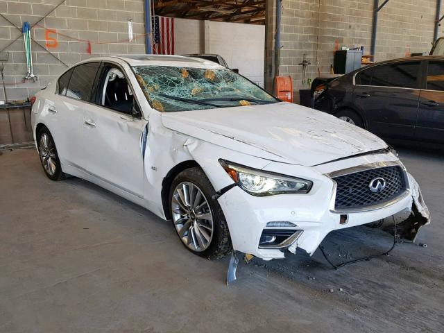 JN1EV7AP8JM365969 - 2018 INFINITI Q50 LUXE WHITE photo 1