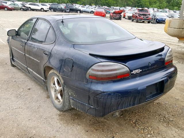 1G2WP52K82F177143 - 2002 PONTIAC GRAND PRIX BLUE photo 3