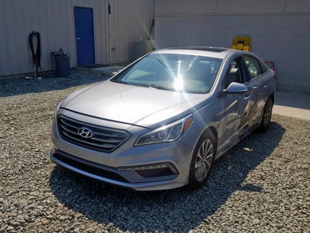 5NPE34AFXGH415556 - 2016 HYUNDAI SONATA SPO SILVER photo 2