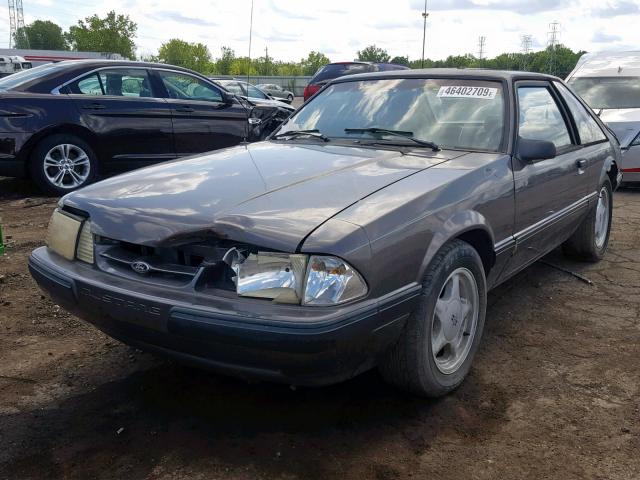 1FACP41M4MF121334 - 1991 FORD MUSTANG LX GRAY photo 2