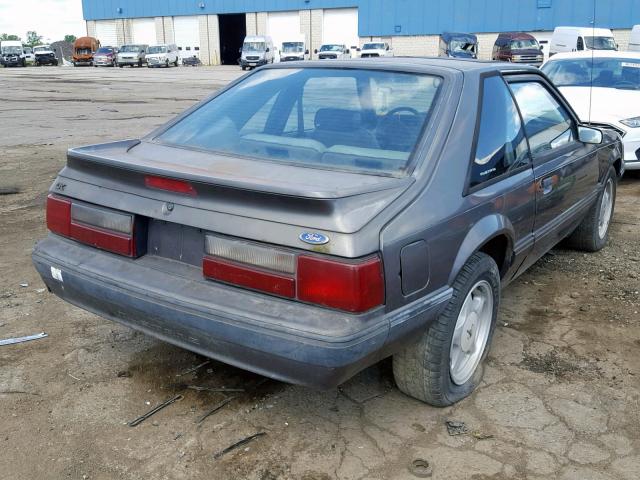 1FACP41M4MF121334 - 1991 FORD MUSTANG LX GRAY photo 4