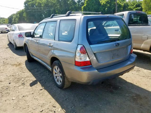 JF12G65617H716105 - 2007 SUBARU FORESTER SILVER photo 3