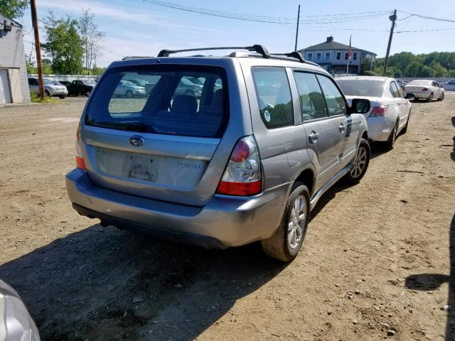 JF12G65617H716105 - 2007 SUBARU FORESTER SILVER photo 4