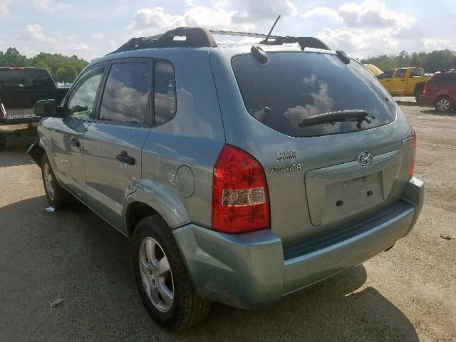 KM8JM12B36U436867 - 2006 HYUNDAI TUCSON GL TEAL photo 3