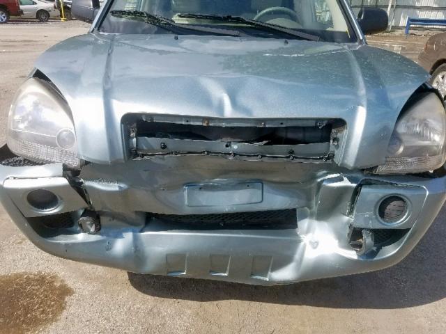 KM8JM12B36U436867 - 2006 HYUNDAI TUCSON GL TEAL photo 9