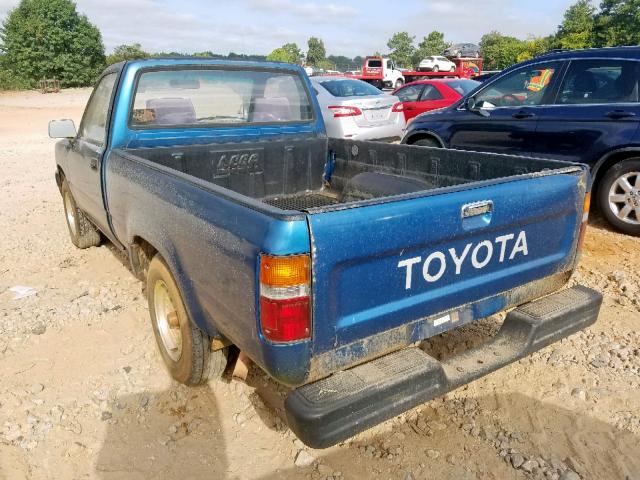 4TARN81AXPZ101028 - 1993 TOYOTA PICKUP 1/2 BLUE photo 3