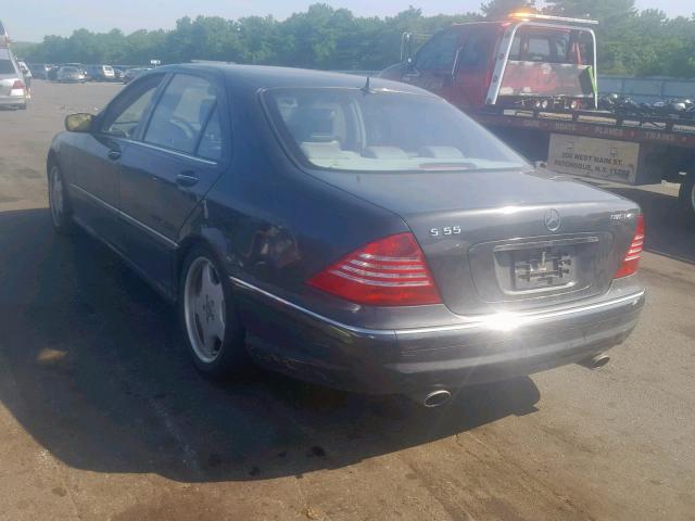 WDBNG73JX2A250856 - 2002 MERCEDES-BENZ S 55 AMG GRAY photo 3