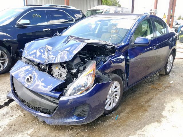 JM1BL1V75C1616710 - 2012 MAZDA 3 I BLUE photo 2