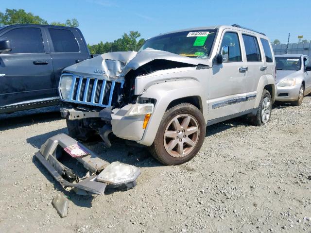 1J8GP58K78W166868 - 2008 JEEP LIBERTY LI SILVER photo 2