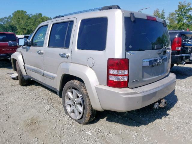 1J8GP58K78W166868 - 2008 JEEP LIBERTY LI SILVER photo 3