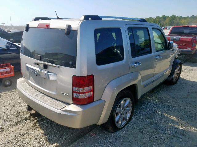 1J8GP58K78W166868 - 2008 JEEP LIBERTY LI SILVER photo 4