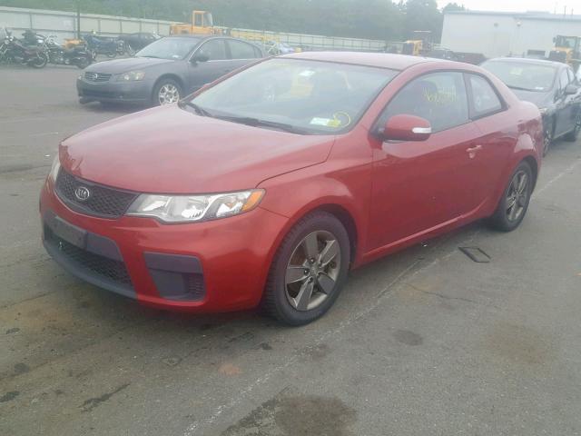 KNAFU6A25A5114661 - 2010 KIA FORTE EX RED photo 2