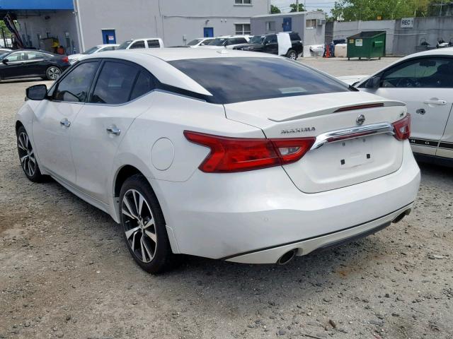 1N4AA6AP7GC402497 - 2016 NISSAN MAXIMA 3.5 WHITE photo 3