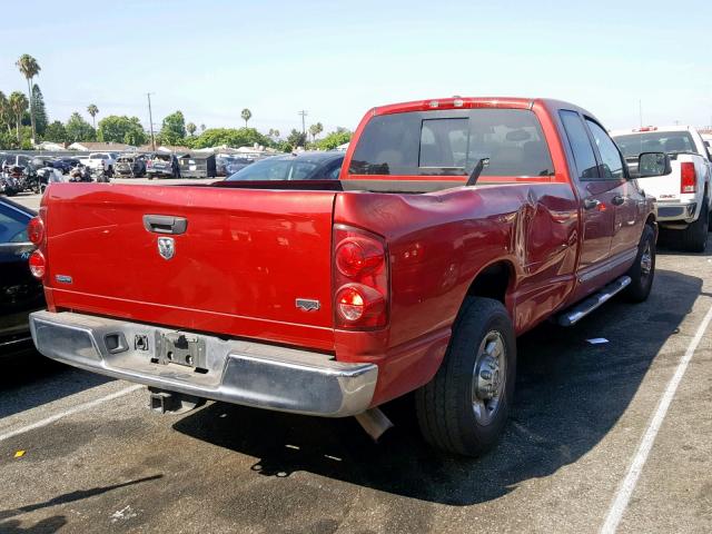 3D3KR28A88G151254 - 2008 DODGE RAM 2500 S RED photo 4