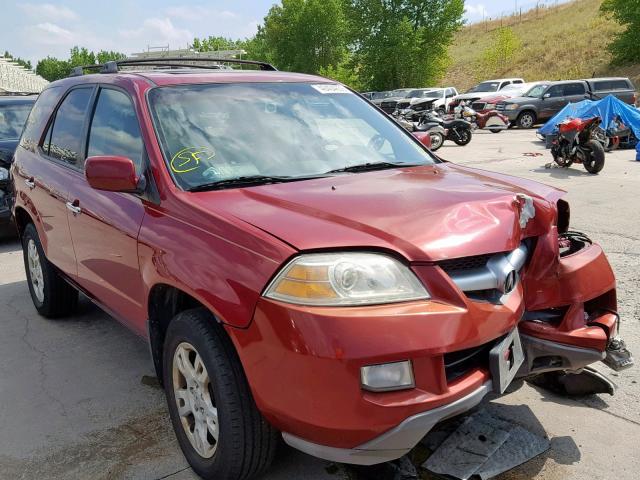 2HNYD18706H533365 - 2006 ACURA MDX TOURIN BURGUNDY photo 1