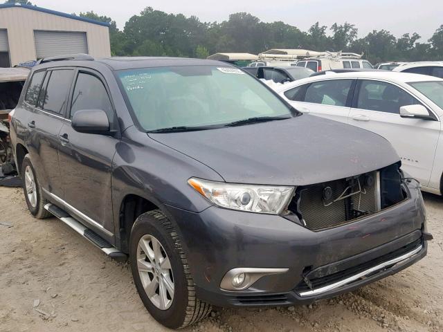 5TDZK3EH5BS049714 - 2011 TOYOTA HIGHLANDER GRAY photo 1