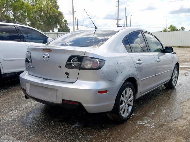 JM1BK323981786141 - 2008 MAZDA 3 S SILVER photo 4