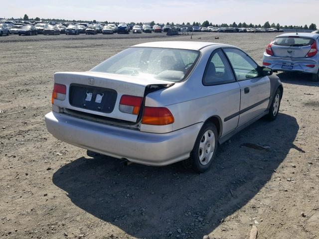 1HGEJ6223WL001317 - 1998 HONDA CIVIC DX SILVER photo 4