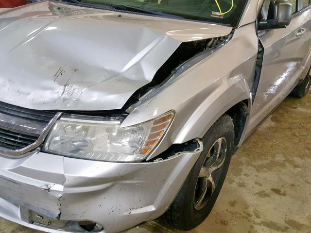 3D4GG47B29T530188 - 2009 DODGE JOURNEY SE SILVER photo 9