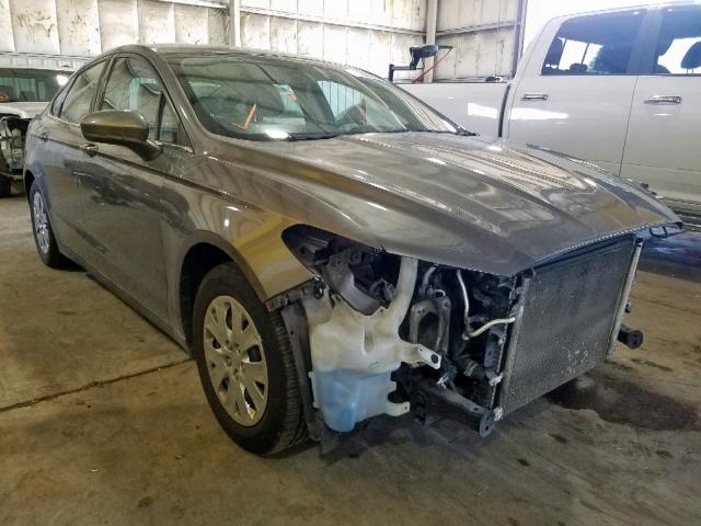 3FA6P0G77DR248122 - 2013 FORD FUSION S GRAY photo 1