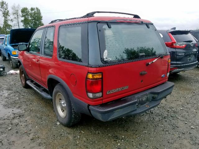 1FMCU24X6TUB46481 - 1996 FORD EXPLORER RED photo 3