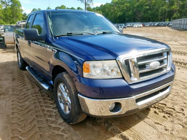 1FTPX12VX8FA95409 - 2008 FORD F150 BLUE photo 1