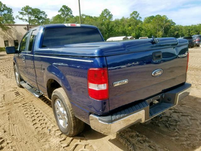 1FTPX12VX8FA95409 - 2008 FORD F150 BLUE photo 3