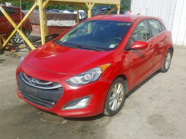 KMHD35LE2DU097287 - 2013 HYUNDAI ELANTRA GT RED photo 2