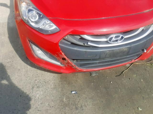 KMHD35LE2DU097287 - 2013 HYUNDAI ELANTRA GT RED photo 9