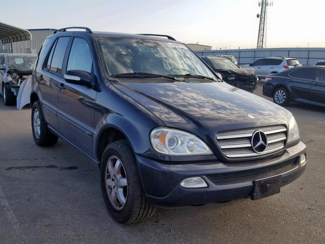 4JGAB57E83A451636 - 2003 MERCEDES-BENZ ML 350 BLUE photo 1