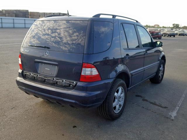 4JGAB57E83A451636 - 2003 MERCEDES-BENZ ML 350 BLUE photo 4