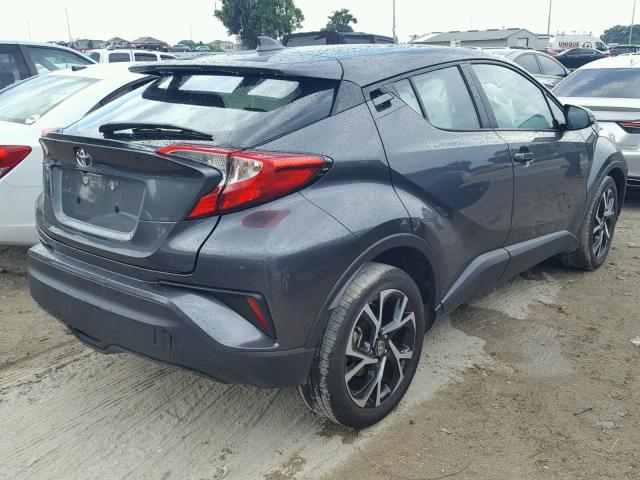 NMTKHMBX2JR059793 - 2018 TOYOTA C-HR XLE GRAY photo 4