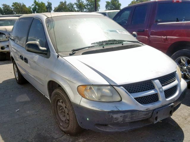 1B4GP25381B143824 - 2001 DODGE CARAVAN SE GRAY photo 1