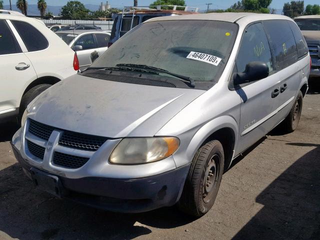 1B4GP25381B143824 - 2001 DODGE CARAVAN SE GRAY photo 2