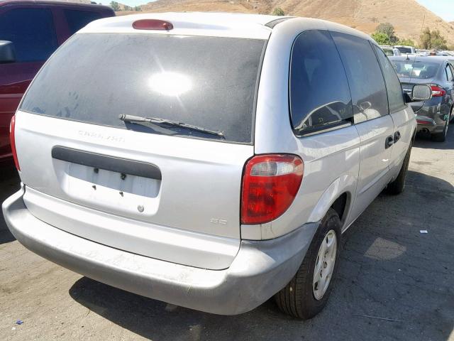 1B4GP25381B143824 - 2001 DODGE CARAVAN SE GRAY photo 4