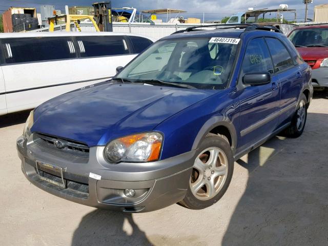 JF1GG68594H813587 - 2004 SUBARU IMPREZA OU BLUE photo 2